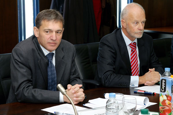 2008.11. 27. - Sastanak ministra Kalmete sa šefom Delegacije EK u RH i ravnateljem Europske agencije za sigurnost plovidbe